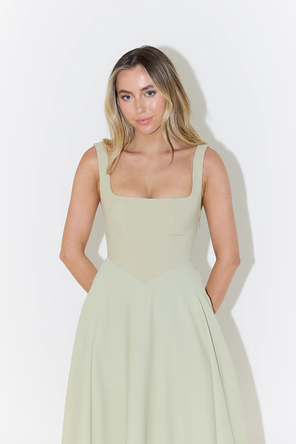 The Ultimate Muse Midi Dress in Sage