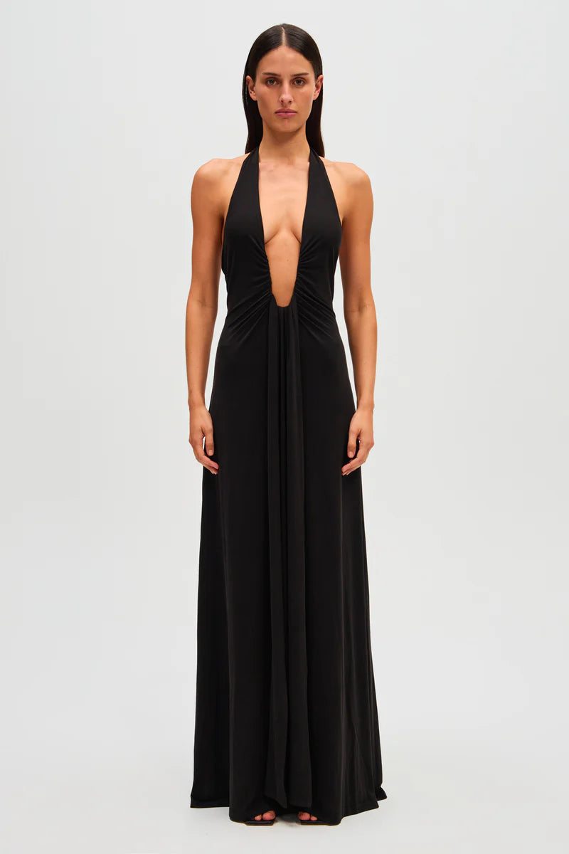 Jennifer Cupro Maxi Dress